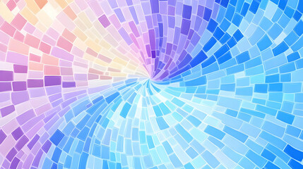 Abstract Swirling Tile Illustration