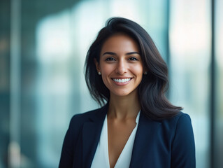 Fototapeta premium portrait of a smiling businesswoman