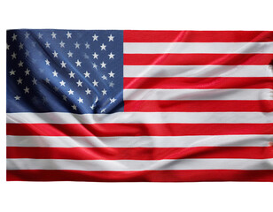 Obraz premium American flag isolate on transparency background PNG