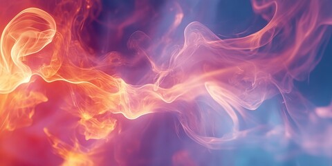 Obraz premium Colorful smoke waves swirling in vibrant, chaotic motion. Generative AI