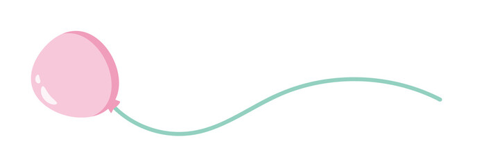 パステルカラーの風船