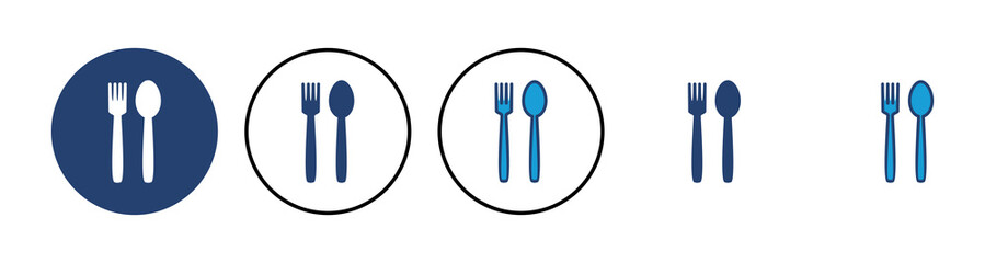 spoon and fork icon vector. spoon, fork and knife icon vector. restaurant icon