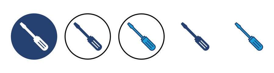 Screwdriver icon vector. tools icon vector