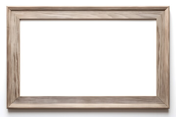 Elegant Wooden Frame with Blank Space for Custom Artwork Display