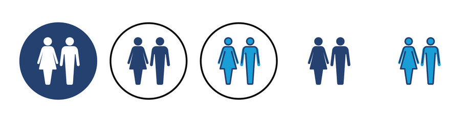 Man and woman icon vector. male and female symbol