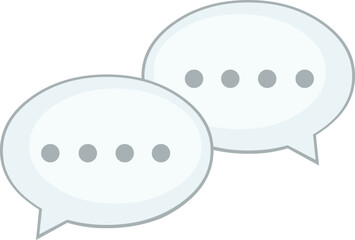 vector illustration speech bubbles chat online concept