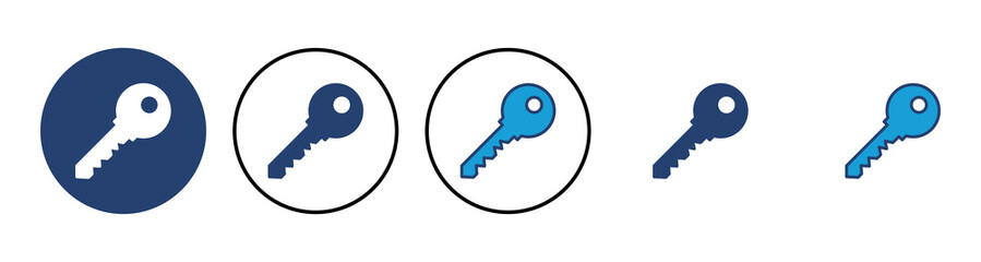 Key icon vector. Key vector icon. Key symbol