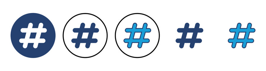 Hashtag icon vector. hashtag symbol