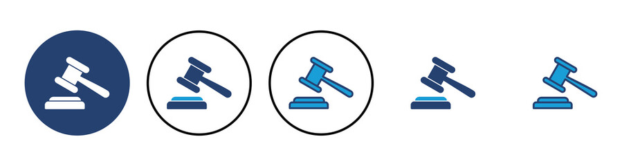 Gavel icon vector. judge gavel icon vector. law icon vector. auction hammer