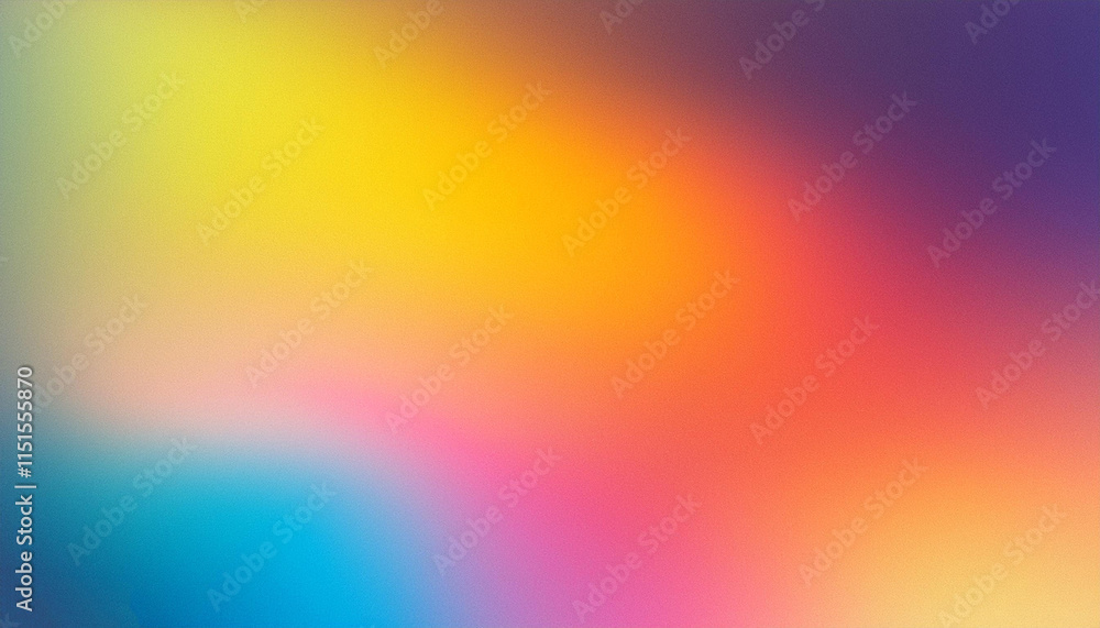 Aufkleber abstract blurred grainy gradient background texture. colorful digital grain dust soft noise effect p