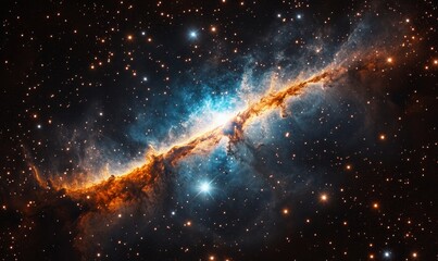 Cosmic universe captured in abstract celestial compositions. Generative AI