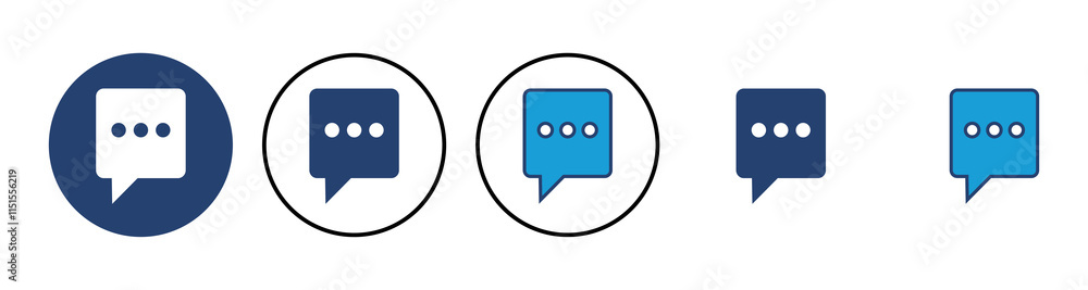 Poster chat icon vector. speech bubble icon. comment icon vector. message. contact us