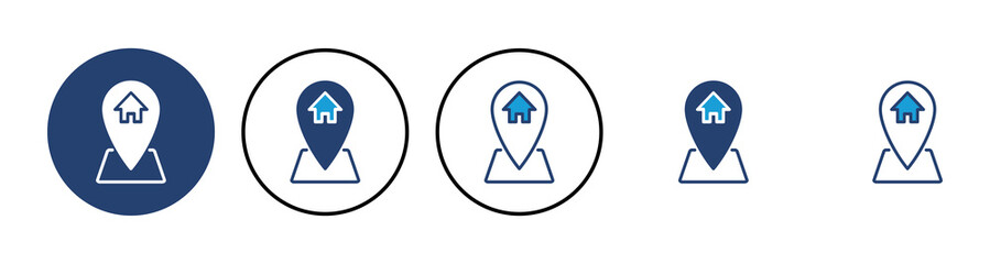 address icon vector. home location icon vector