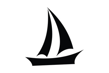 yacht isolated on white background