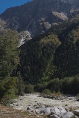 View of Ushba mountain, Georgia