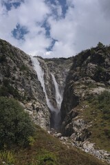 Shdugra waterfall in Svaneti, Georgia