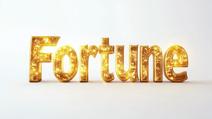 Golden Chinese Calligraphy on White Background