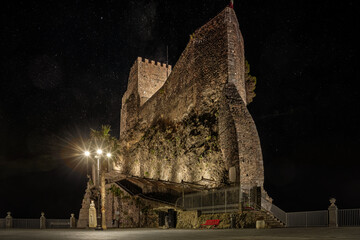 Aci Castello castle, medieval fortress on volcanic rock in Sicily, Italy.