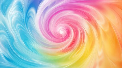 Fototapeta premium Soft and dreamy abstract background with swirling spirals in pastel cotton candy colors