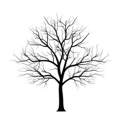 Abstract Winter Tree with Blue Celestial Lights