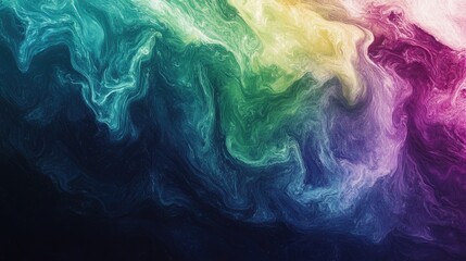 Obraz premium Cosmic Swirls: A Kaleidoscope of Colors in a Nebula-like Abstract