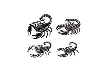4 different scorpion tattoo
