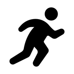 Sprinting glyph icon