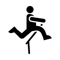 Hurdles glyph icon