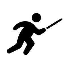 Fencing glyph icon