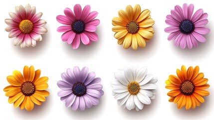 Illustration of floral elements hand drawn background