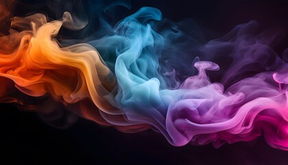 Fototapeta premium humo en colores vibrantes