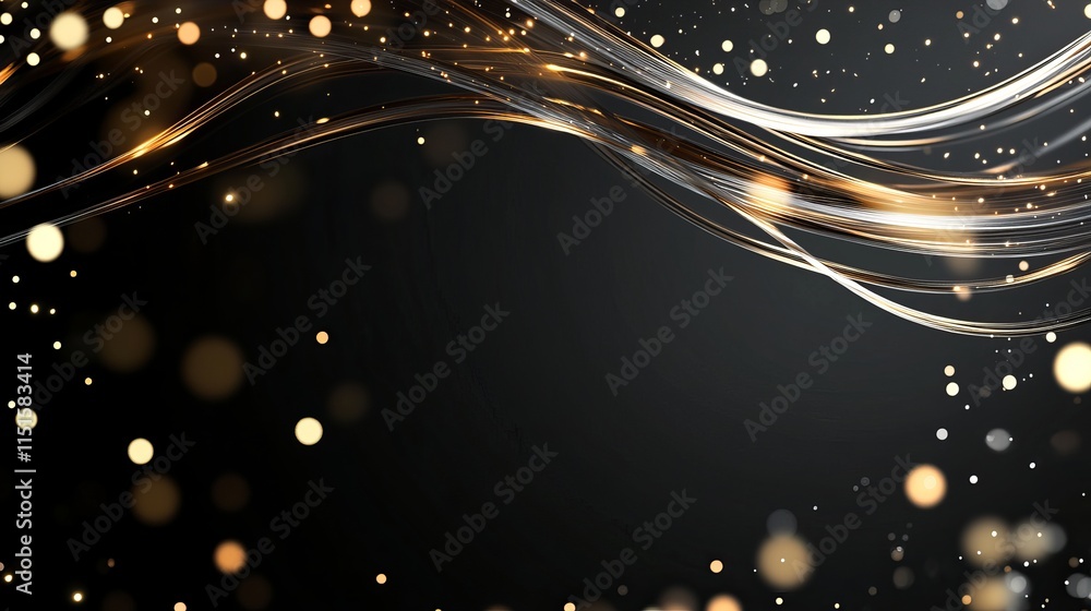 Poster abstract closeup of vibrant fiber optic lights in various colors creating a futuristic highspeed int