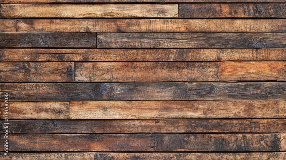 Aufkleber horizontal wood plank texture showcasing natural patterns and grains. this wood plank texture serves