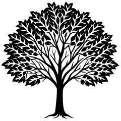 Obraz premium tree silhouette vector
