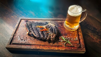Steak lovers appreciate the beer pairing ritual.  