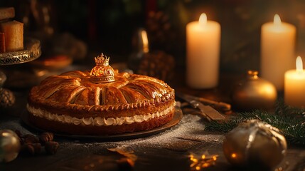 The French Epiphany cake, known as the galette des rois, is a traditional pastry consumed during the Epiphany festival, which commemorates the visit of the three wise men to the infant Jesus. 