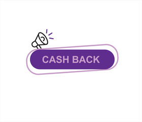 Cash back icon Colorful Money refund signs. cashback banner collection. Return of money from purchases. Promotion badges for your business. 