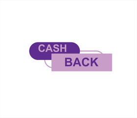 Cash back icon Colorful Money refund signs. cashback banner collection. Return of money from purchases. Promotion badges for your business. 