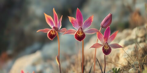 Serapias lingua flowers, a stunning example of Mediterranean wild orchids, showcase the unique beauty of these captivating Serapias flowers found in the wild.