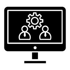 Business icon vector. Management illustration sign. Personnel Management symbol or logo.