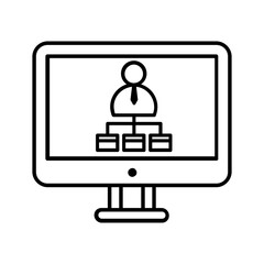 Business icon vector. Management illustration sign. Personnel Management symbol or logo.