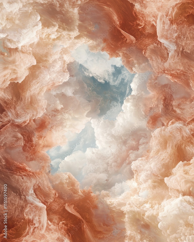 Poster cloudy sky textures and details high-resolution art digital background atmospheric view abstract con