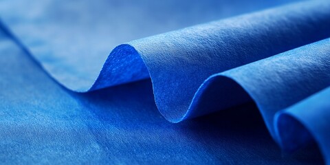 Non woven fabric in a vibrant blue hue, showcasing the versatility of blue tissue. This blue tissue exemplifies high quality non woven fabric suitable for various applications.