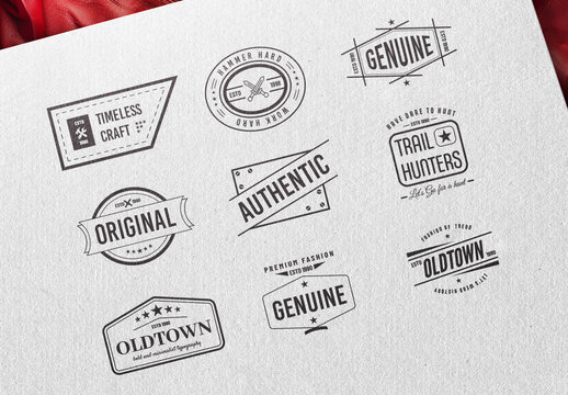 Minimal Badge Set Design