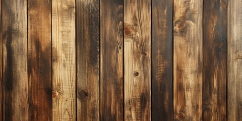 Obraz premium Natural brown wood texture background featuring stunning wooden panel designs. This brown wood texture offers a unique space for your creative work and projects. Enhance your designs with this brown