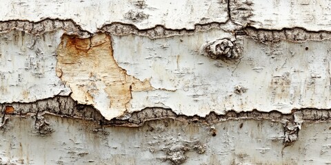 Fototapeta premium Birch bark texture creates a stunning background. This birch bark texture adds depth and interest, making it a perfect choice for backgrounds in various creative projects.