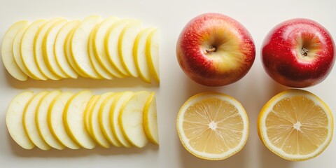 Use lemon to prevent sliced apple from turning brown. The lemon not only adds flavor but also acts as a natural preservative to keep your sliced apple fresh and appealing.