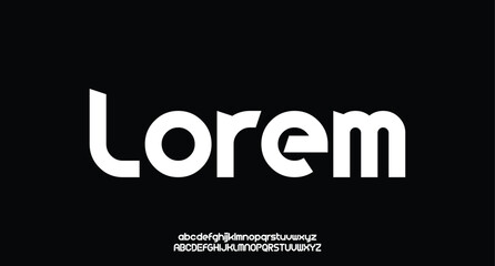 Abstract minimal modern alphabet fonts. Typography minimalist urban digital fashion future creative logo font. vector illustration
