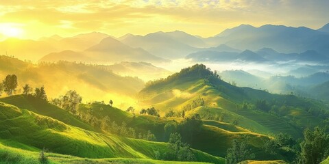 Stunning hill scenery offers a magnificent view that captivates the eye. This beautiful hill scenery showcases the charm and allure of nature in a breathtaking landscape.