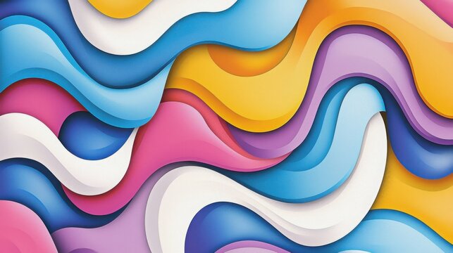 Bold and playful typography in a quirky abstract style, with letters formed from wavy